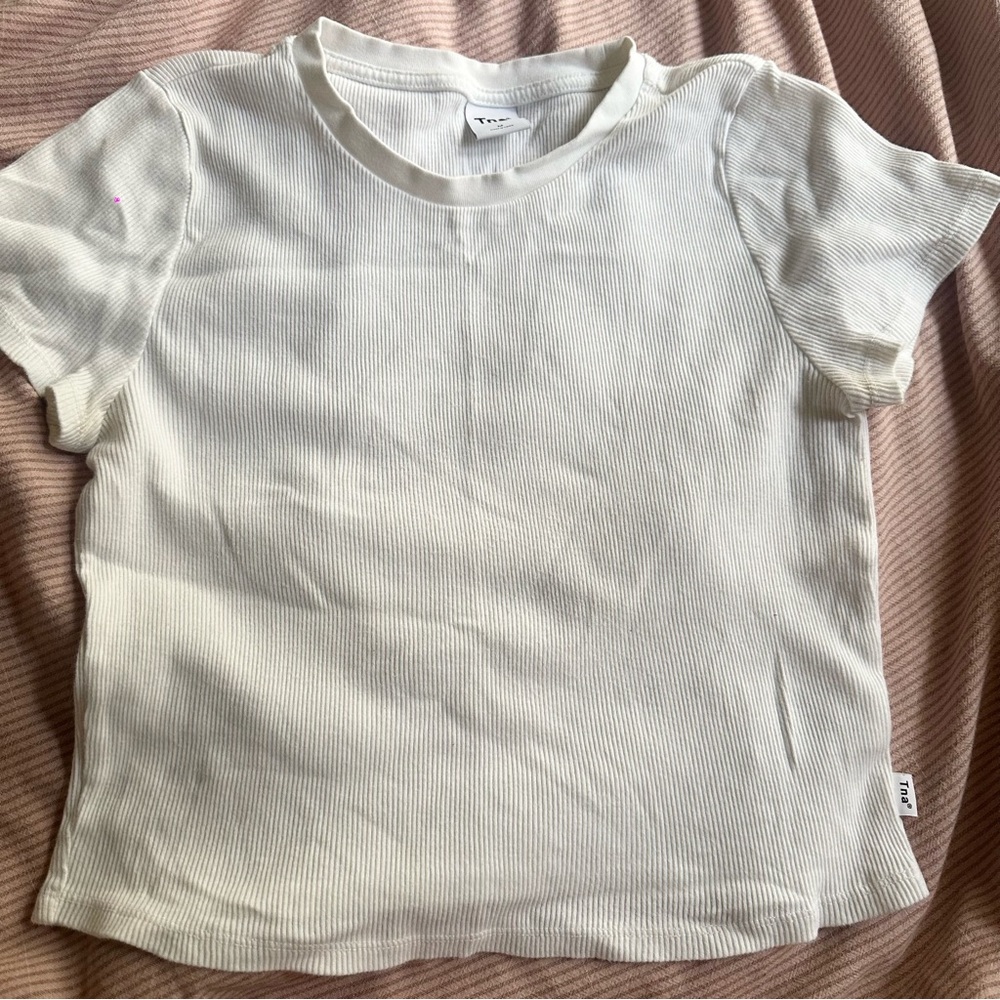 Aritzia TNA ribbed baby tee